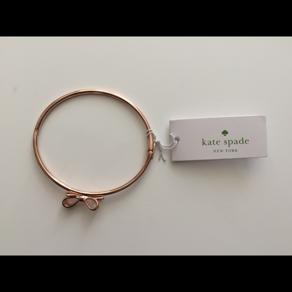 NWT Kate Spade Love Notes Bangle - Rose Gold | Box